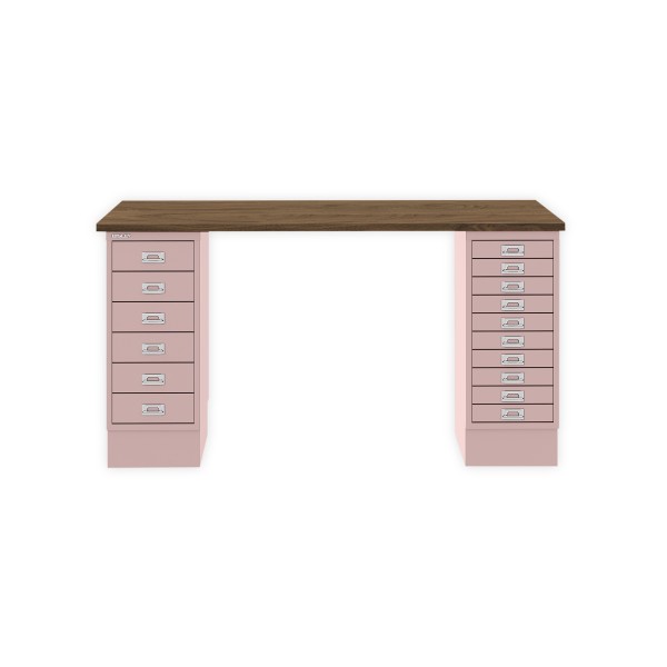 Bisley Home MultiDesk NW620 nussbaum/pastellpink