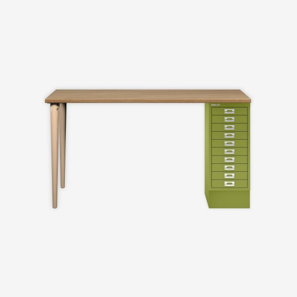 Bisley Home MultiDesk 018604 natürliche Eiche/grün