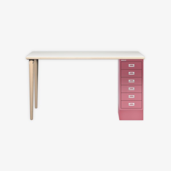 Bisley Home MultiDesk PW601 plywood/pink