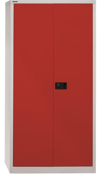 Bisley Flügeltürenschrank UNIVERSAL 506 Korpus lichtgrau, Fronten kardinalrot