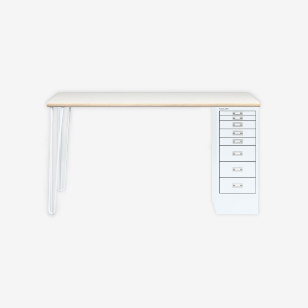 Bisley Home MultiDesk PW696 plywood/verkehrsweiß