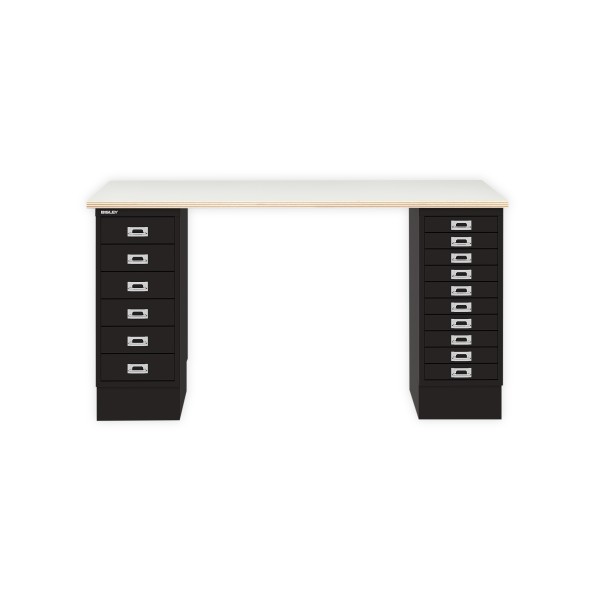Bisley Home MultiDesk PW633 plywood/schwarz