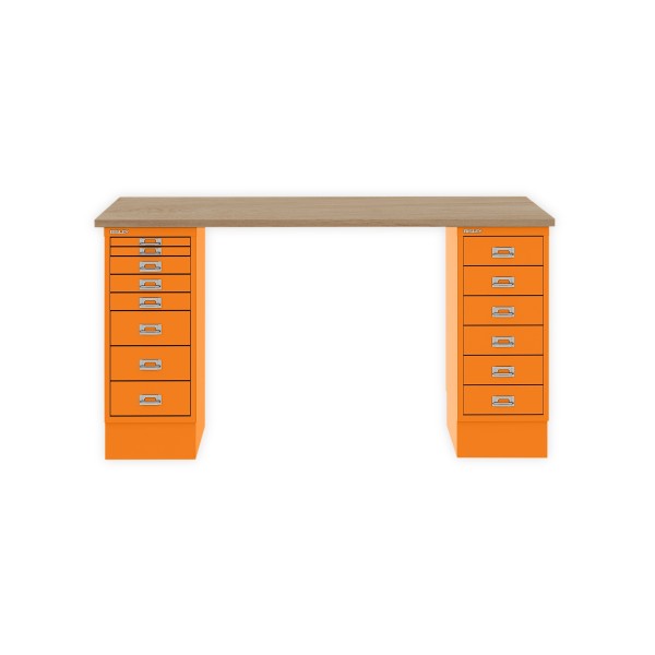 Bisley Home MultiDesk 018603 natürliche Eiche/orange