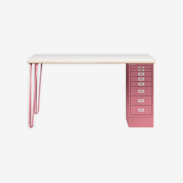 Bisley Home MultiDesk PW601 plywood/pink