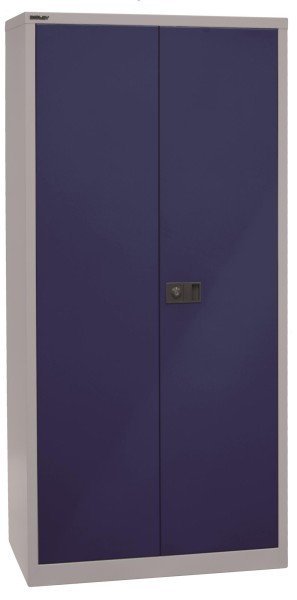 Bisley Flügeltürenschrank UNIVERSAL 505 Korpus lichtgrau, Fronten oxfordblau