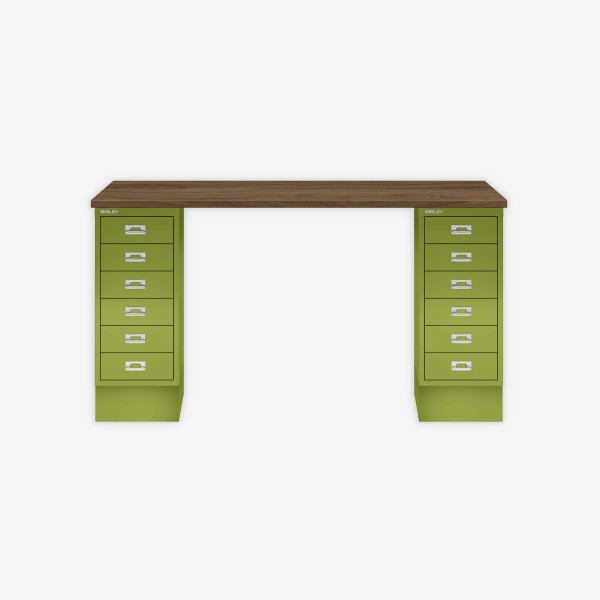 Bisley Home MultiDesk NW604 nussbaum/grün