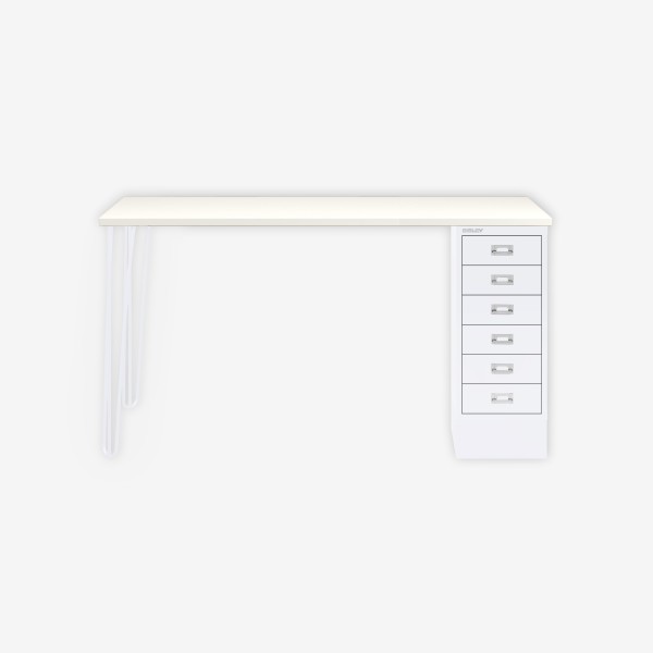 Bisley Home MultiDesk 005696 weiß/verkehrsweiß