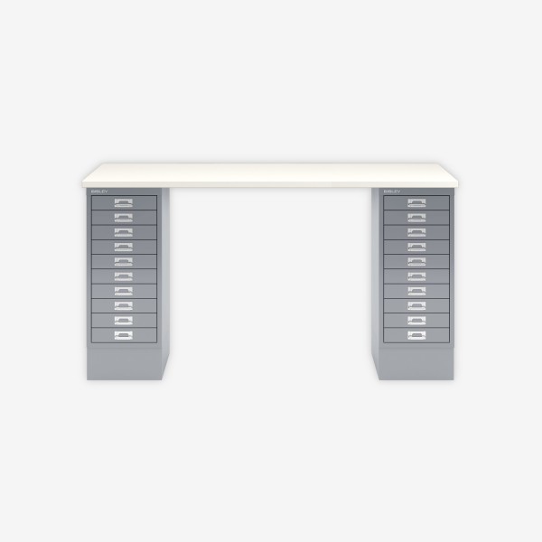 Bisley Home MultiDesk 005355 weiß/silber