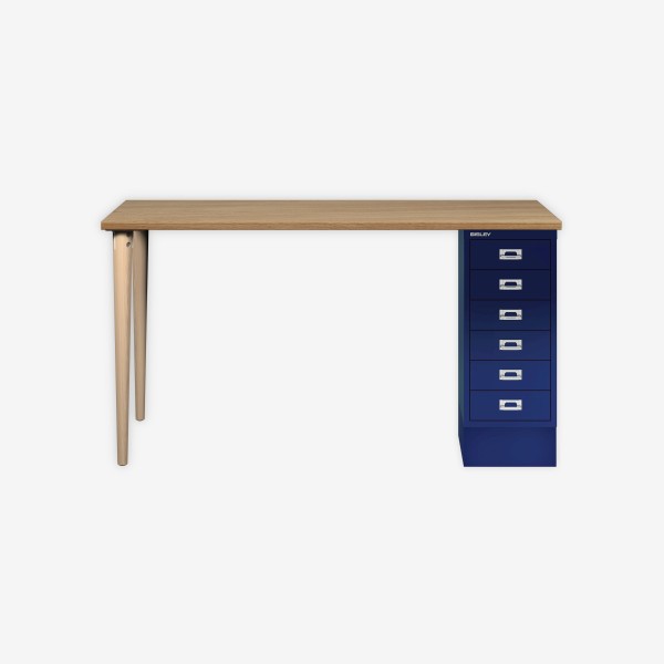 Bisley Home MultiDesk 018639 natürliche Eiche/oxfordblau