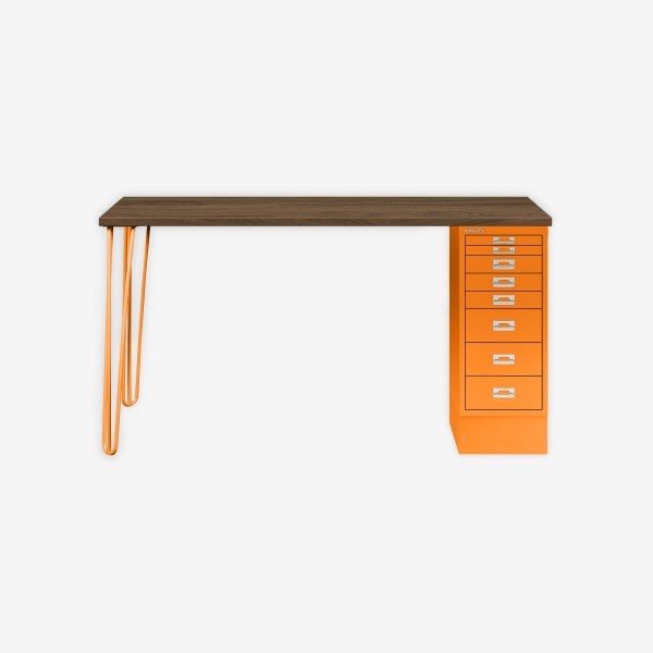 Bisley Home MultiDesk NW603 nussbaum/orange