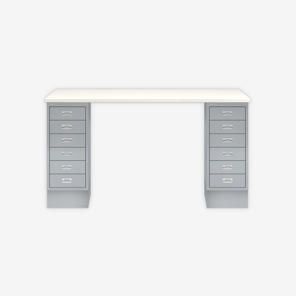 Bisley Home MultiDesk 005355 weiß/silber