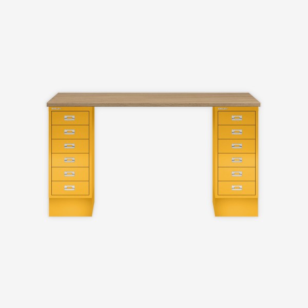 Bisley Home MultiDesk 018642 natürliche Eiche/sunflower