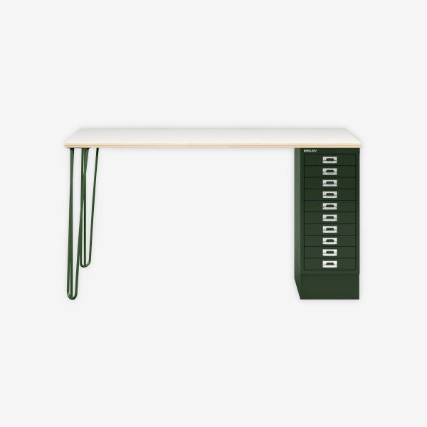 Bisley Home MultiDesk PW623 plywood/olivgrün