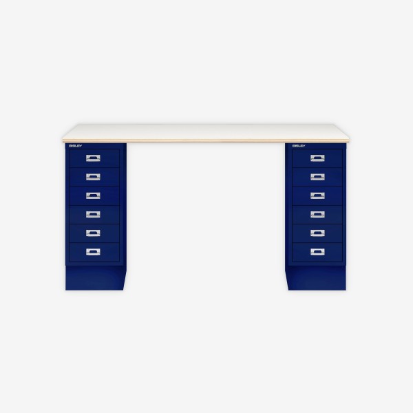 Bisley Home MultiDesk PW639 plywood/oxfordblau