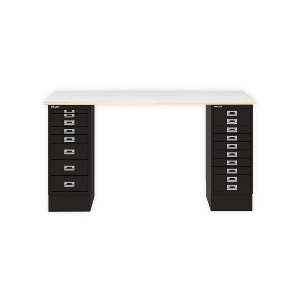 Bisley Home MultiDesk PW633 plywood/schwarz