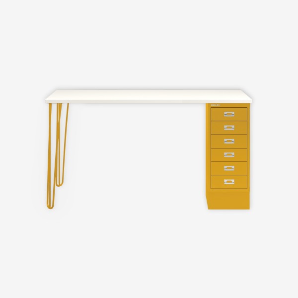 Bisley Home MultiDesk 005642 weiß/sunflower