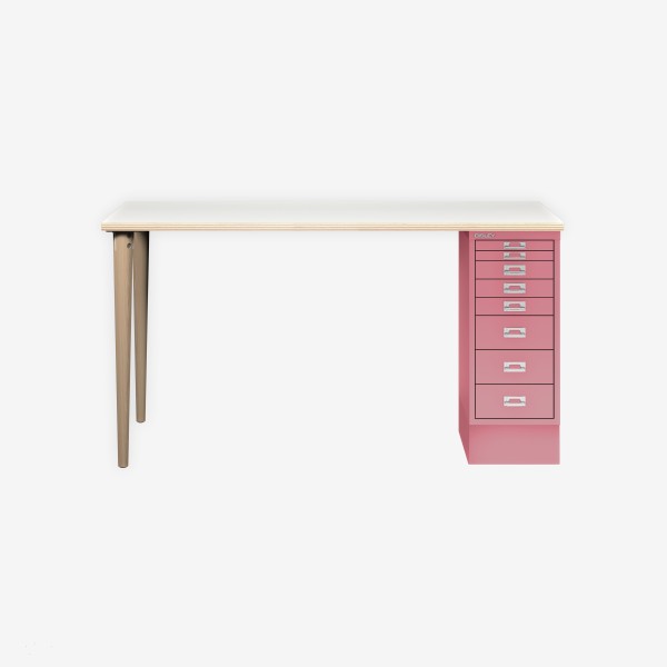 Bisley Home MultiDesk PW601 plywood/pink