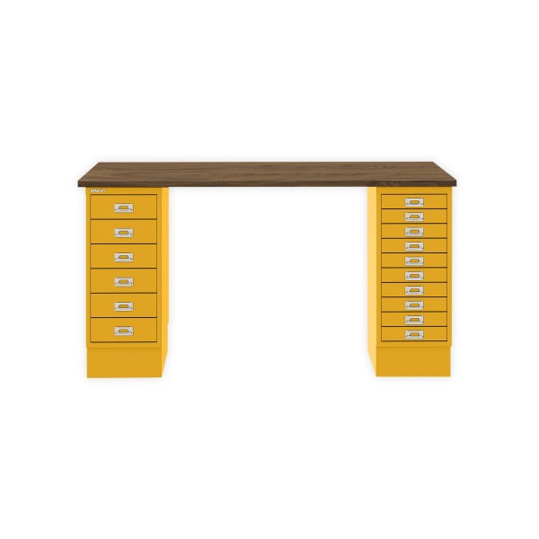 Bisley Home MultiDesk NW642 nussbaum/sunflower