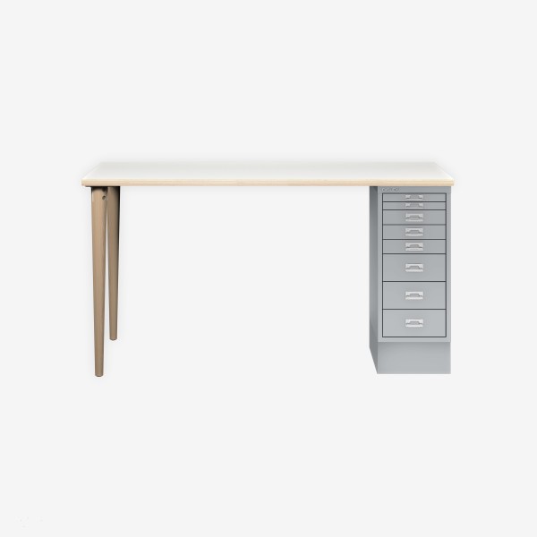 Bisley Home MultiDesk PW355 plywood/silber