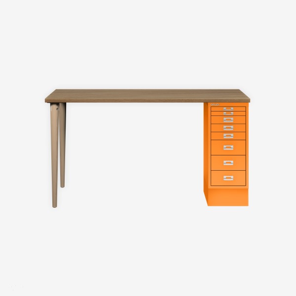 Bisley Home MultiDesk 018603 natürliche Eiche/orange