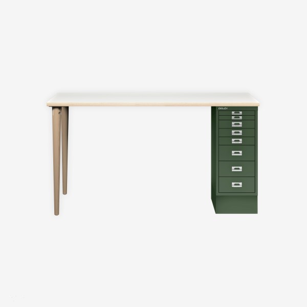 Bisley Home MultiDesk PW623 plywood/olivgrün