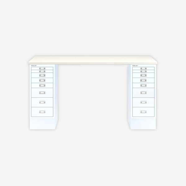Bisley Home MultiDesk 005696 weiß/verkehrsweiß