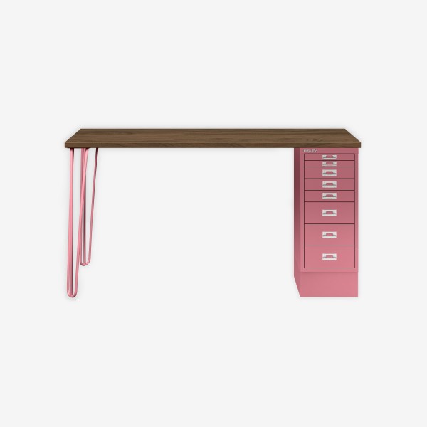 Bisley Home MultiDesk NW601 nussbaum/pink