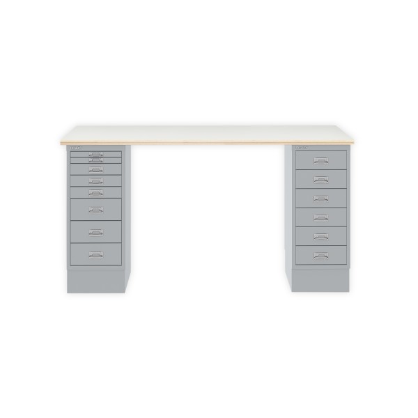 Bisley Home MultiDesk PW355 plywood/silber
