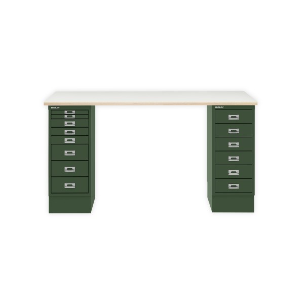 Bisley Home MultiDesk PW623 plywood/olivgrün