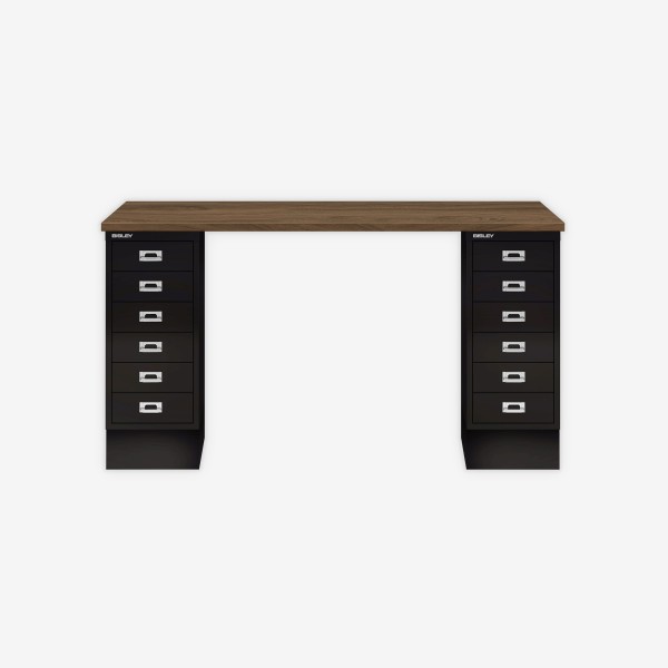 Bisley Home MultiDesk NW633 nussbaum/schwarz