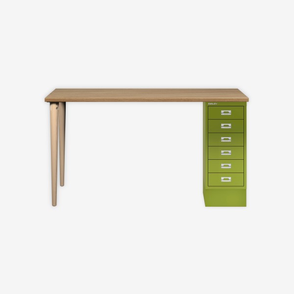 Bisley Home MultiDesk 018604 natürliche Eiche/grün