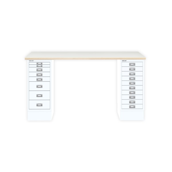 Bisley Home MultiDesk PW696 plywood/verkehrsweiß