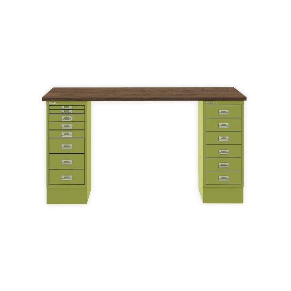 Bisley Home MultiDesk NW604 nussbaum/grün