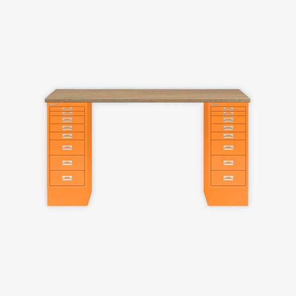 Bisley Home MultiDesk 018603 natürliche Eiche/orange