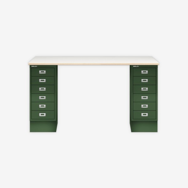 Bisley Home MultiDesk PW623 plywood/olivgrün