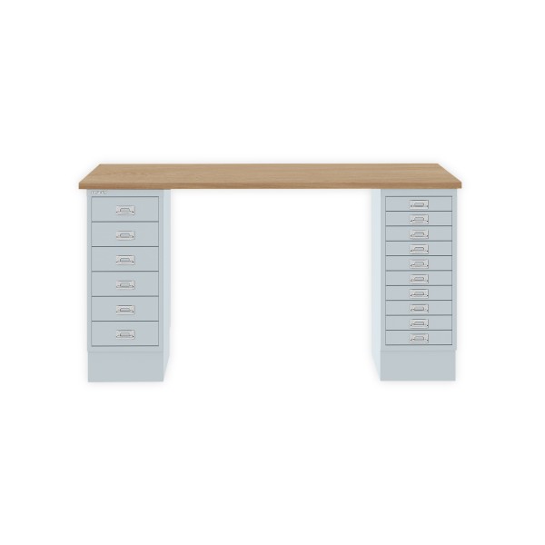 Bisley Home MultiDesk 018645 natürliche Eiche/lichtgrau