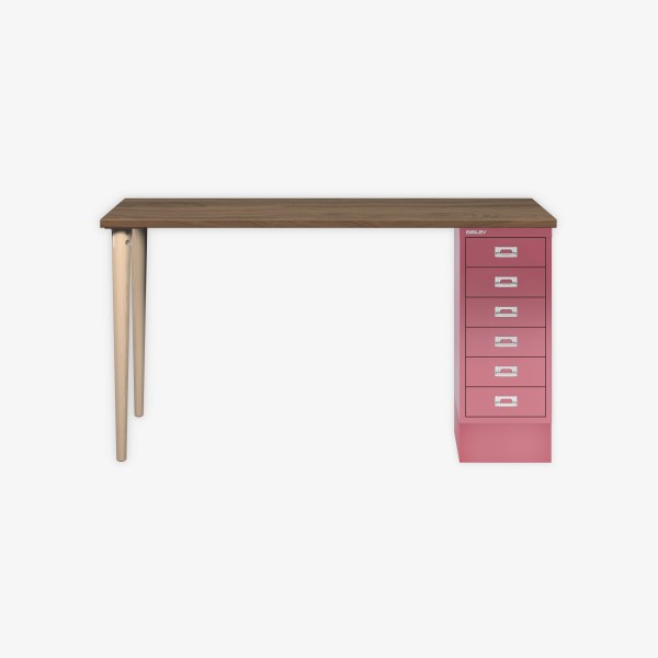 Bisley Home MultiDesk NW601 nussbaum/pink