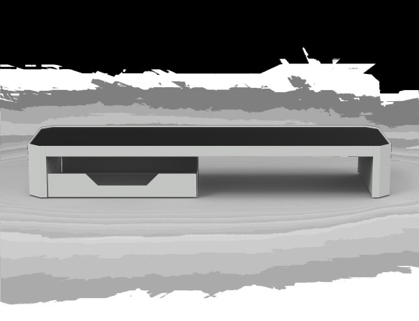 Bisley Home Platform Monitorerhöhung 355 silber