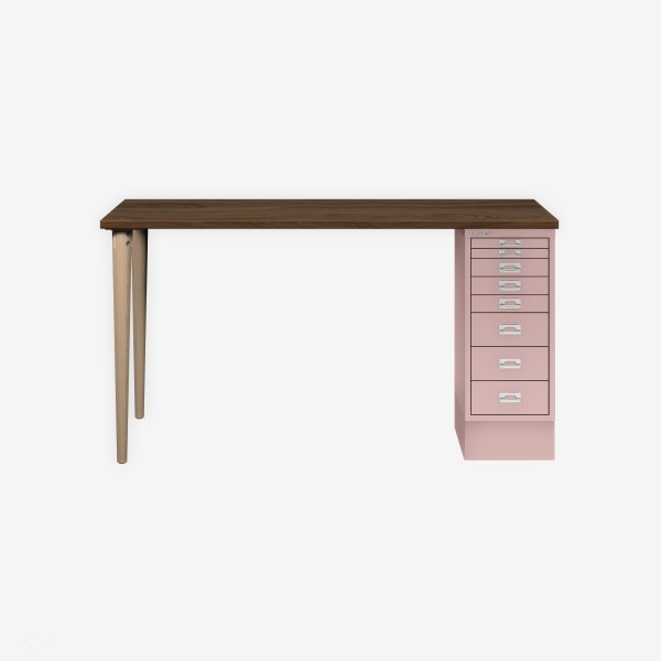 Bisley Home MultiDesk NW620 nussbaum/pastellpink
