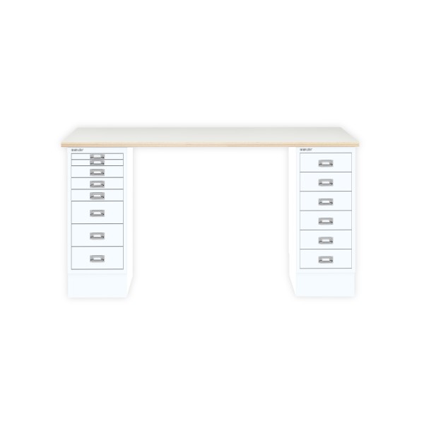 Bisley Home MultiDesk PW696 plywood/verkehrsweiß