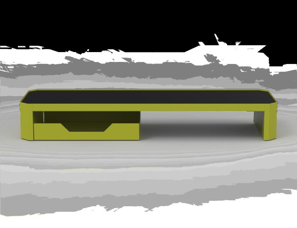 Bisley Home Platform Monitorerhöhung 604 grün