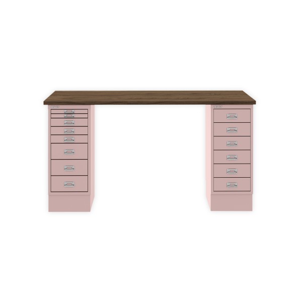 Bisley Home MultiDesk NW620 nussbaum/pastellpink