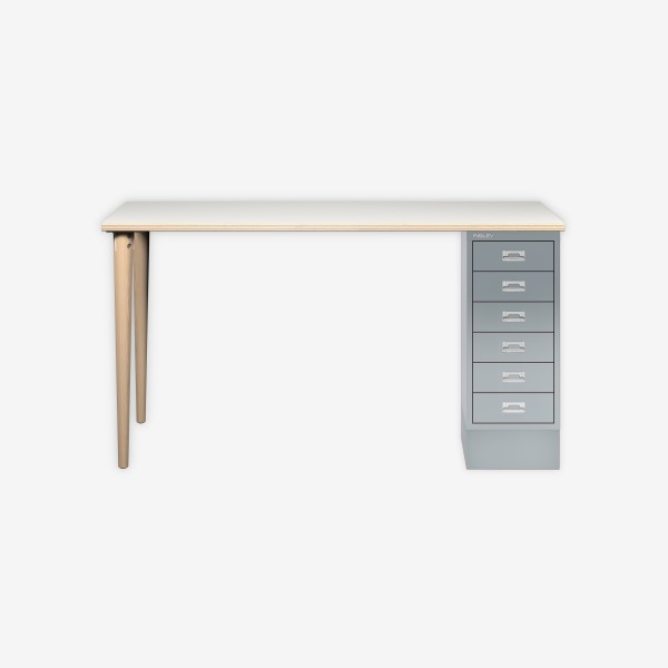 Bisley Home MultiDesk PW645 plywood/lichtgrau