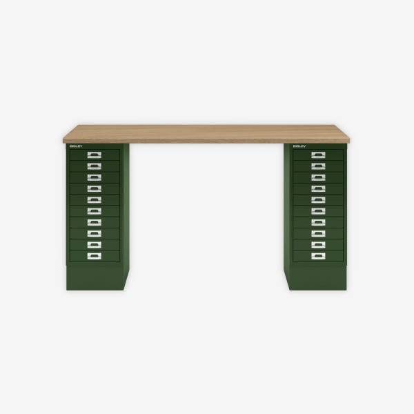 Bisley Home MultiDesk 018623 natürliche Eiche/olivgrün