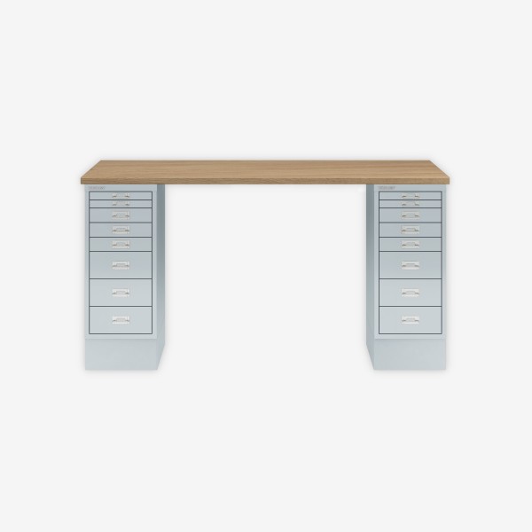 Bisley Home MultiDesk 018645 natürliche Eiche/lichtgrau