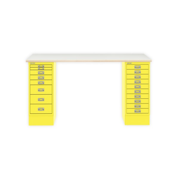 Bisley Home MultiDesk PW641 plywood/zinkgelb
