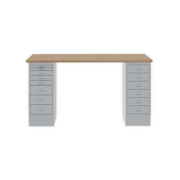 Bisley Home MultiDesk 018355 natürliche Eiche/silber