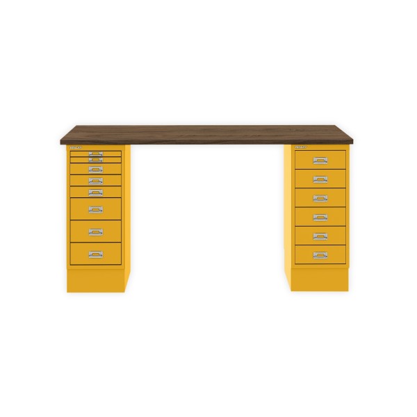 Bisley Home MultiDesk NW642 nussbaum/sunflower