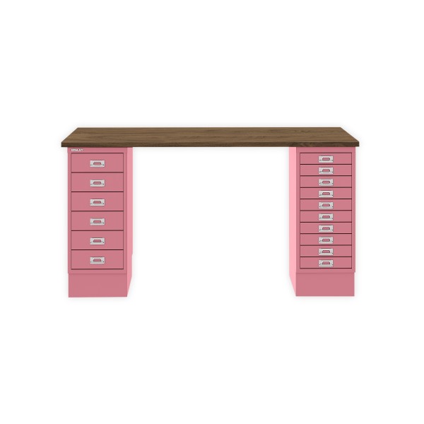 Bisley Home MultiDesk NW601 nussbaum/pink
