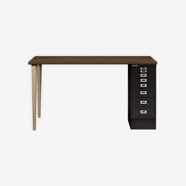 Bisley Home MultiDesk NW633 nussbaum/schwarz